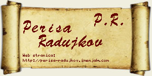 Periša Radujkov vizit kartica